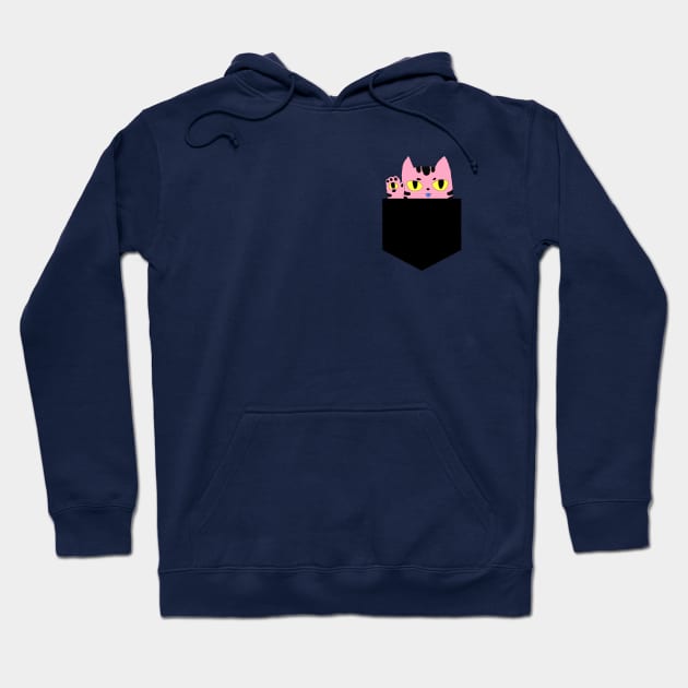 Alien Pocket Cat Hoodie by mareescatharsis